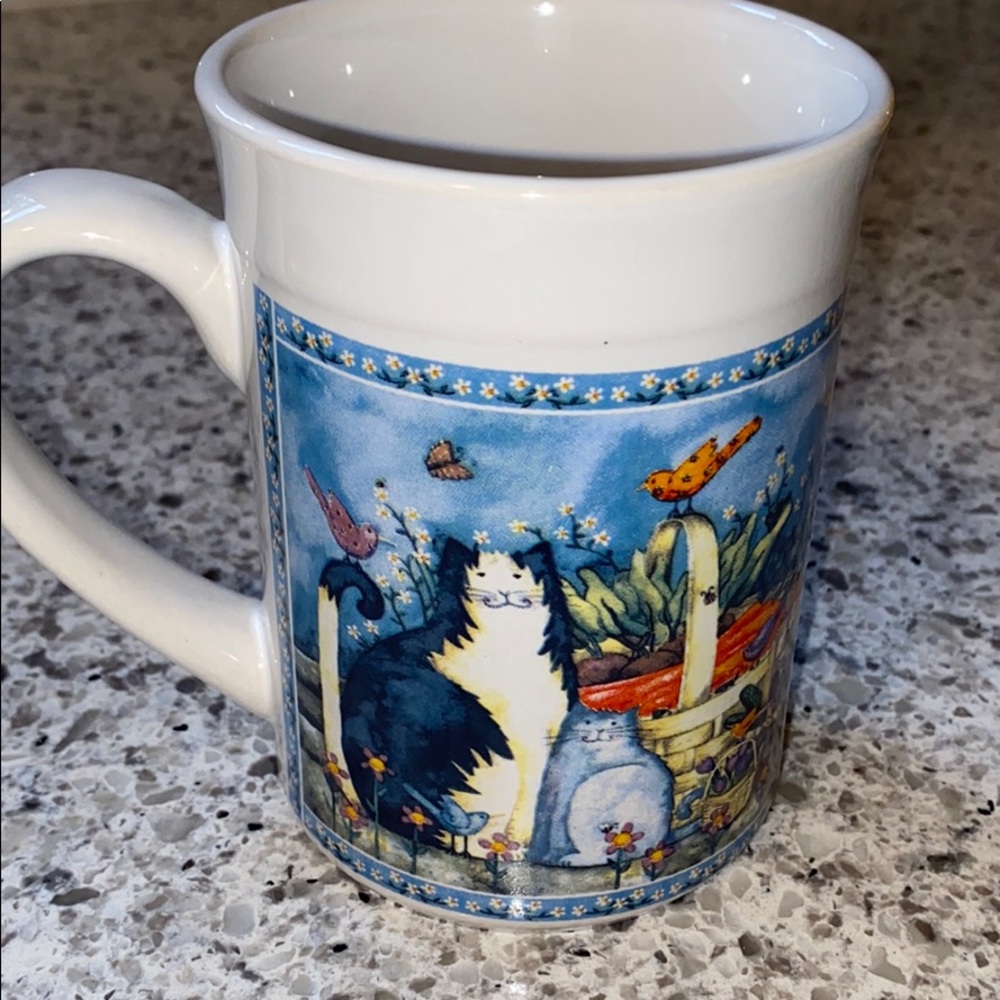 Cat life ceramic coffee cup